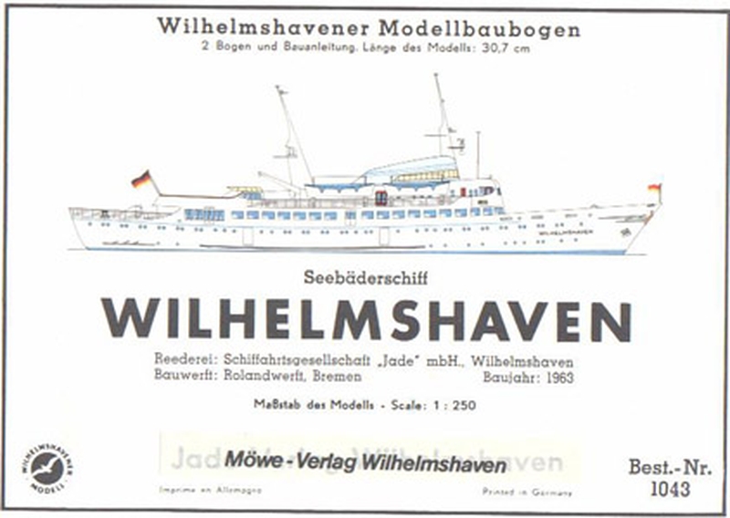 Plan PassengerShip Wilhelmshaven - WILHELMS